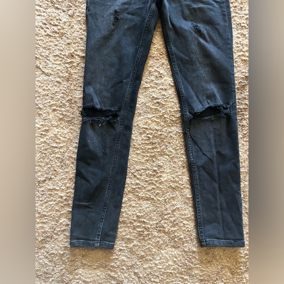 Boyish The Zachary High Rise Skinny Jeans black Size 25 gently used ripped Jean - Picture 2 of 11
